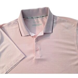 NWOT Walter Hagen P11 Birdseye Athletic Fit Polo Golf Short Sl Shirt Mens S Pink